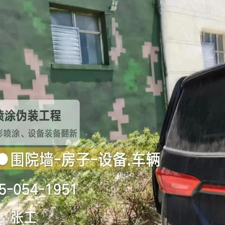 南开数码迷彩漆施工